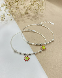 925 Silver Aura Anklet