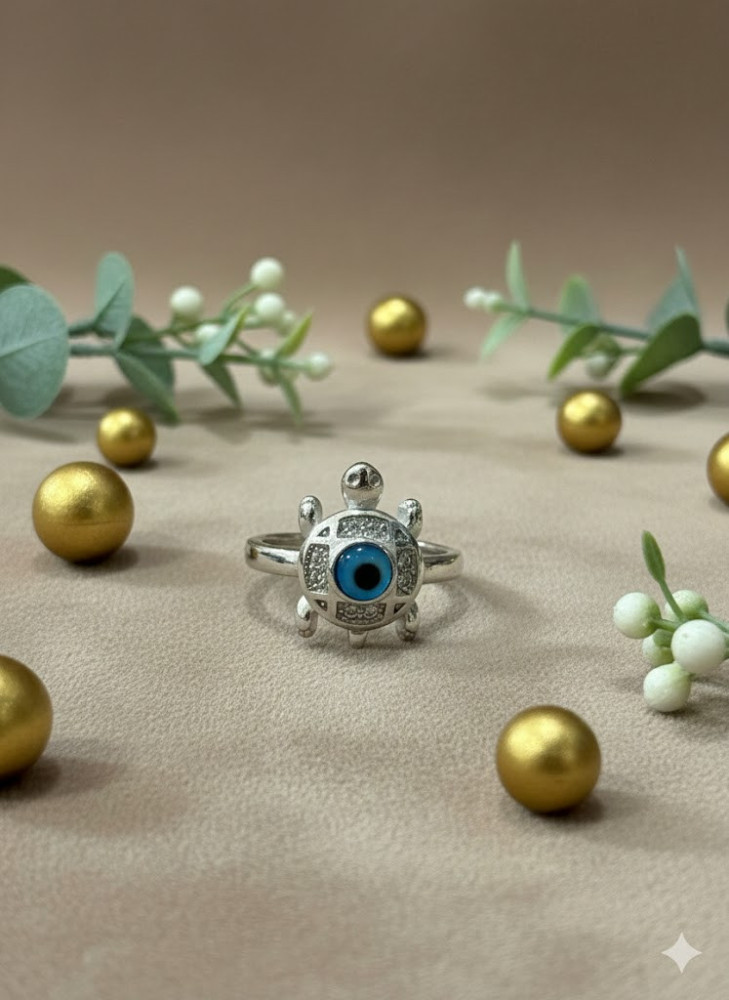 925 Evil Eye Tortoise Ring