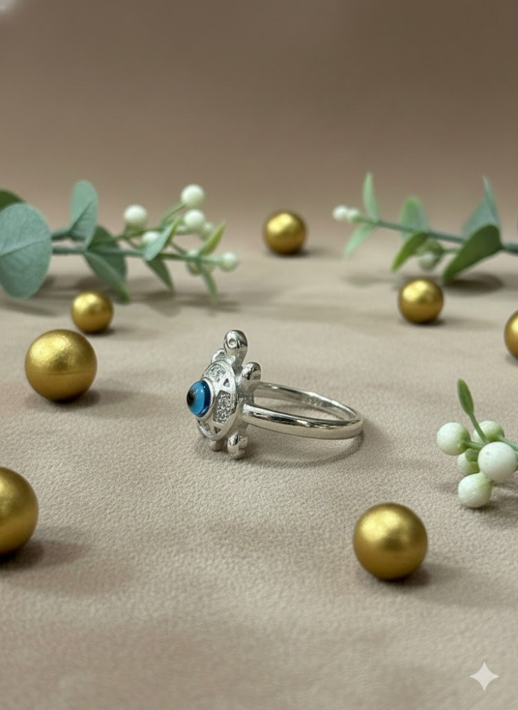 925 Evil Eye Tortoise Ring