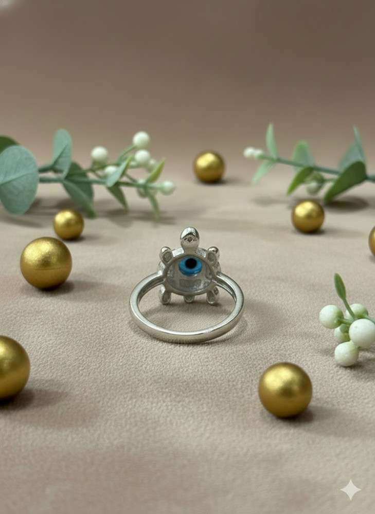 925 Evil Eye Tortoise Ring