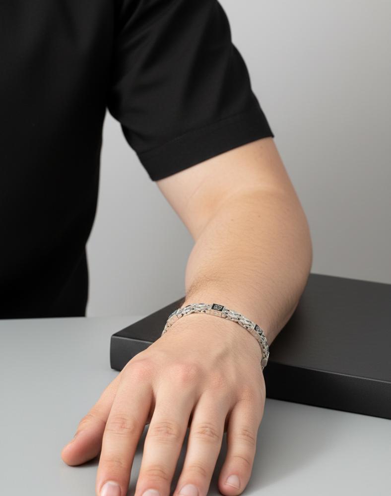 925 Silver Mens Braclet