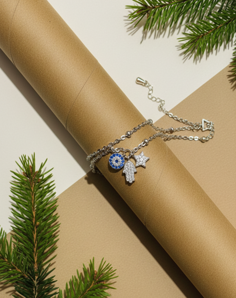 925 Silver Evil Eye Ladies Braclet