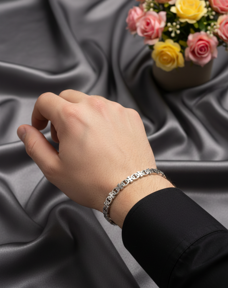 925 Silver Mens Braclet